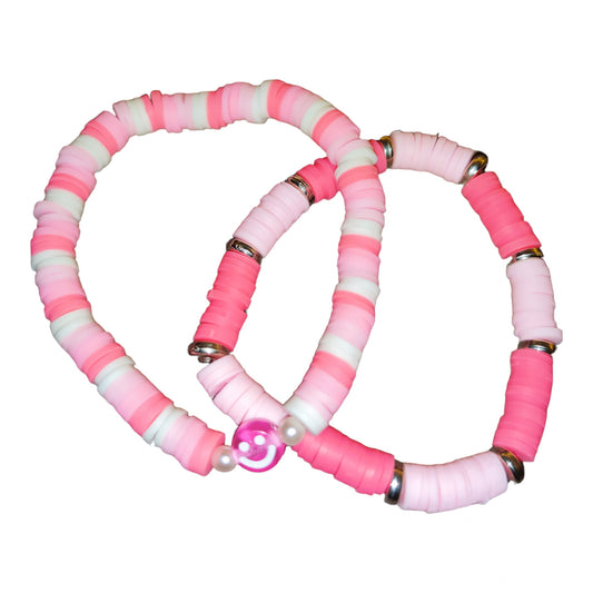 All the pinks bracelets